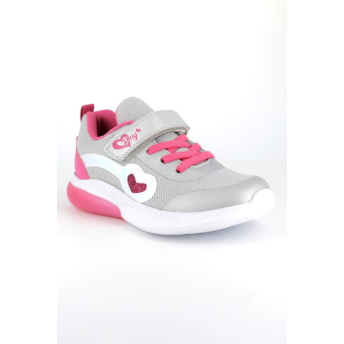 szürke-rózsaszín sportcipő