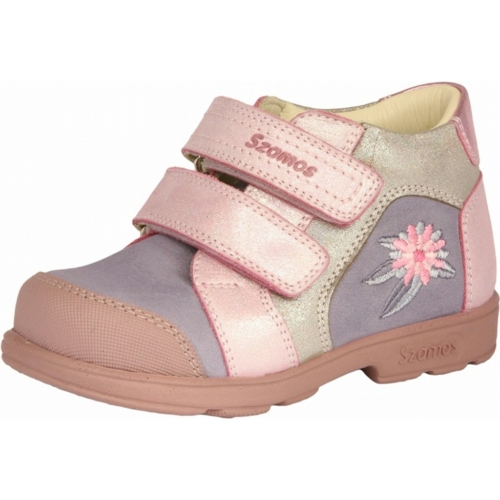 lila-rózsaszín két tépőzáras cipő